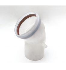 Угол 45°  Ø80mm PP-R (condensing) (м-п) (ст.арт. CE.00.56 PP)
