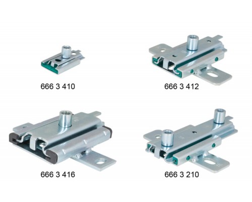 Скользящая опора одинарная, BIS ES-1MV, M10/12