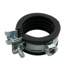 Хомут, Конкреп, Flash, одновинтовой, с EPDM, M8, 32-35 мм, оцинкованная сталь