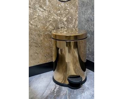 Boheme Imperiale Мусорное ведро круглое напольное, цвет: золото 10426 Boheme Imperiale Мусорное ведро круглое напольное, цвет: золото 10426