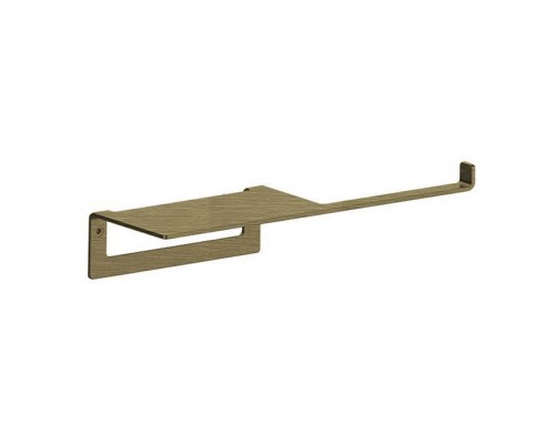 Бумагодержатель, Almar, Showers Accessories, ш 282, с полкой, цвет-High Brass Brushed PVD