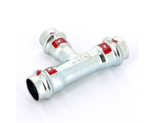 Тройник пресс оцинкованная сталь Prestabo VIEGA 18х15х18