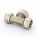 Тройник обжим-В никелированный TIEMME 20х3/4"х20