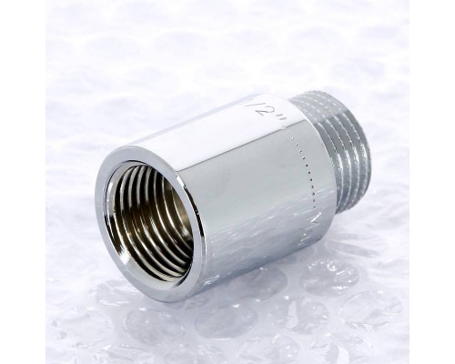 Удлинитель НВ хромированный UNI-FITT 1/2"x30мм Удлинитель НВ хромированный UNI-FITT 1/2"x30мм