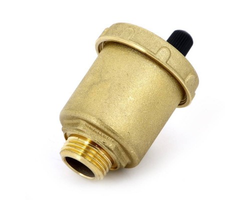 Воздухоотводчик автоматический Н 1/2" UNI-FITT с нижним подключением и верхним выпуском латунь Воздухоотводчик автоматический Н 1/2" UNI-FITT с нижним подключением и верхним выпуском латунь