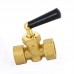 Кран трехходовой WATTS Ind ВВ 1/2" для манометра RM15MM ручка черная