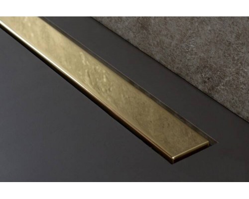 Душевой лоток, Pestan, Confluo Frameless Line Gold, шдв 120-650-100, цвет-золото 24К глянец