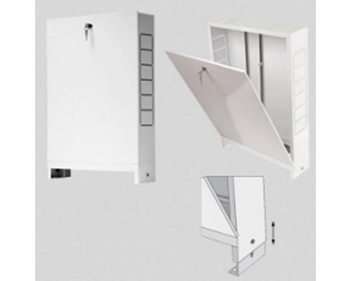 Шкаф коллекторный металлический встраиваемый UNI-FITT 890х670-760х125-195 Шкаф коллекторный металлический встраиваемый UNI-FITT 890х670-760х125-195
