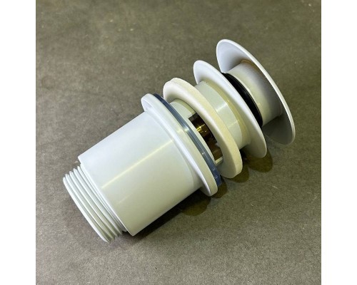 Донный клапан Arrowhead 1-1/4" 80мм с переливом, белый