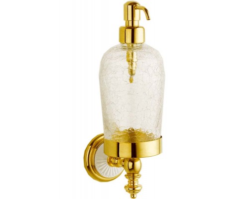 Boheme Palazzo Дозатор для жидкого мыла, подвесной, стеклянная колба, цвет: gold 10117