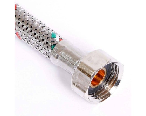 Гибкая подводка для смесителя UNI-FITT МL10х1 - 1/2" 40 см оплетка из нержавеющей стали
