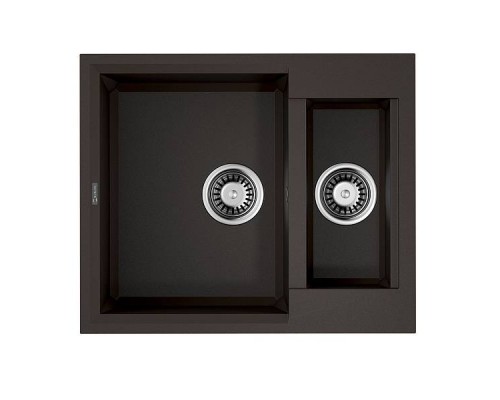 Omoikiri Sakaime 60-2-DC Кухонная мойка Tetogranit 60x50 см, цвет: темный шоколад 4993912