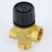 Клапан предохранительный ВВ с отверстием для манометра 1/4" EMMETI 1/2" 6 бар