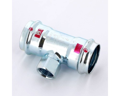 Тройник пресс-В оцинкованная сталь Prestabo VIEGA 35х1/2"х35