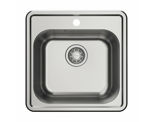 Мойка, OMOIKIRI, Notoro 48-IN, шгв 485-485-180, отверстия для смесителя-1, цвет-silver matt