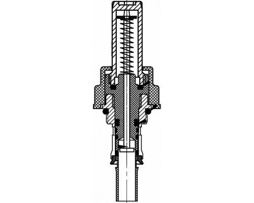 Расходомер коллекторный MVI 1/2" с ниппелем для коллекторного блока