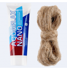 Паста уплотнительная, Aquaflax nano, 30 г тюбик   15 г лён, набор в пакете