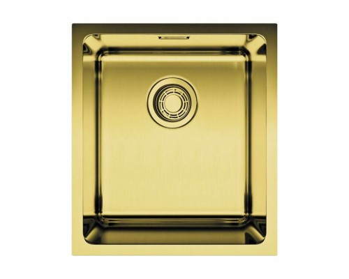 Мойка, OMOIKIRI, Tadzava, шгв 390-440-200, отверстия для смесителя-отсутствуют, цвет-светлое золото