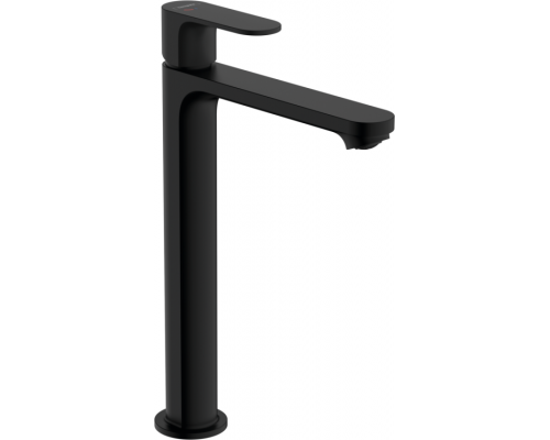Смеситель для раковины, Hansgrohe, Rebris S, CoolStart, цвет-черный матовый