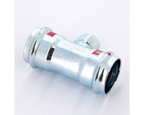Тройник пресс-В оцинкованная сталь Prestabo VIEGA 35х1/2"х35