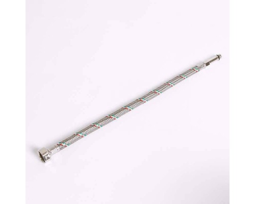 Гибкая подводка для смесителя UNI-FITT МL10х1 - 1/2" 40 см оплетка из нержавеющей стали