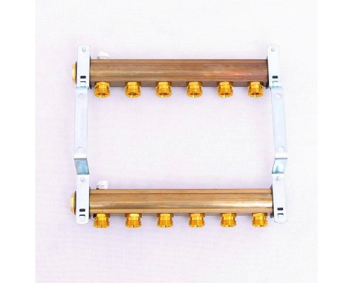Нерегулируемая коллекторная группа HKV/A WATTS Ind 1"x3/4"ЕК 6 выходов