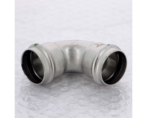 Угол пресс нержавеющая сталь Sanpress Inox VIEGA 35