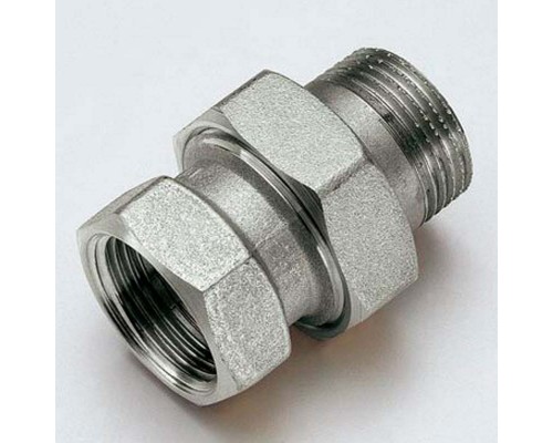 Разъемное соединение НВ с прокладкой O-ring никелированное TIEMME 1/2"