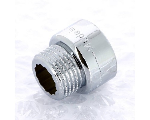 Удлинитель НВ хромированный UNI-FITT 1/2"x15мм Удлинитель НВ хромированный UNI-FITT 1/2"x15мм