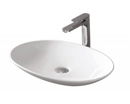 Раковина, Artceram, La Fontana, шгв 600-420-95, отверстия для смесителя-отсутствуют, цвет-Glossy White