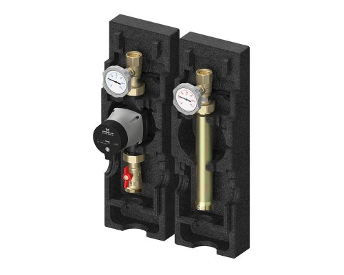 Насосная группа Meibes V-UK 1" с насосом Grundfos UPM3 Hybrid 25-70, без смесителя, подающая линия слева