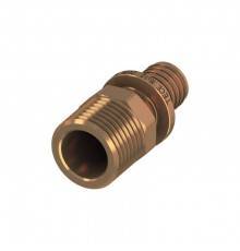 Соединение прямое, TECE, TECEflex, с ниппелем, 20 х 1/2'' Н, бронза