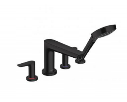 Смеситель для ванны, Hansgrohe, Talis E, цвет-черный Смеситель для ванны, Hansgrohe, Talis E, цвет-черный