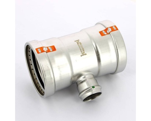Тройник пресс нержавеющая сталь Sanpress Inox VIEGA 89x35x89