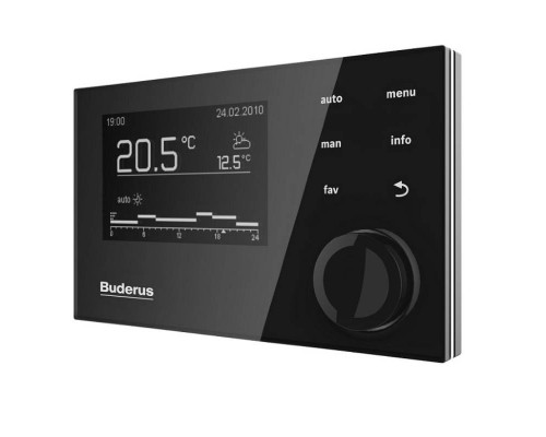 Комнатный регулятор Buderus RC310 (черный), пульт управления для системы Logamatic EMS plus
