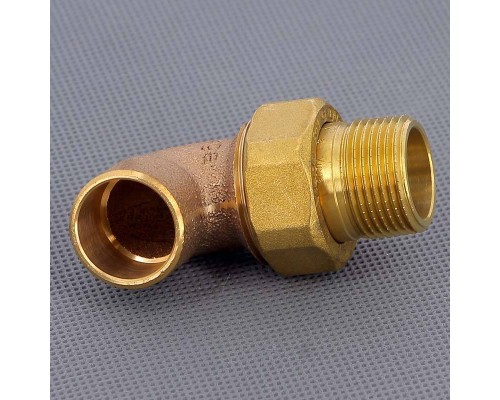 Угол с разъемным соединением пайка-Н с коническим уплотнением VIEGA 22х3/4"