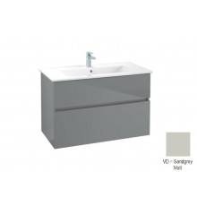Тумба под раковину, Villeroy&Boch, Verity Line, шгв 955-482-618, с раковиной Venticello, цвет-песочно-серый матовый (Sandgrey Matt)