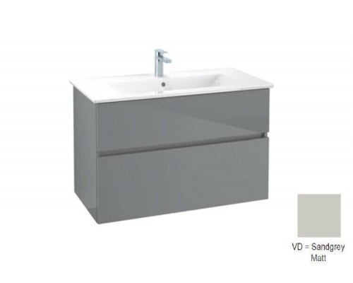 Тумба под раковину, Villeroy&Boch, Verity Line, шгв 955-482-618, с раковиной Venticello, цвет-песочно-серый матовый (Sandgrey Matt)