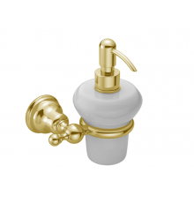 Дозатор для жидкого мыла, Cisal, Croisette, шгв 136-124-166, цвет-золото