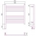 Сунержа Богема 3.0 Полотенцесушитель электрический 50x50h, лев., цвет: мат. золото 032-5804-5050