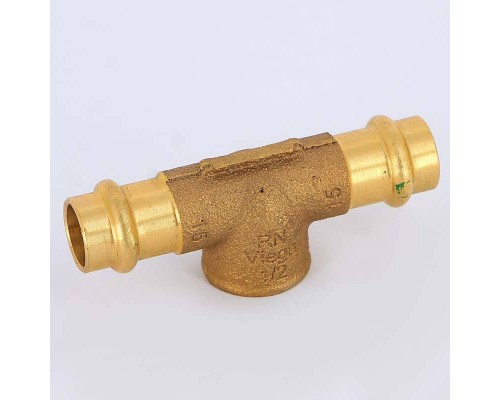 Тройник пресс-В бронза Sanpress VIEGA 15х1/2"х15 Тройник пресс-В бронза Sanpress VIEGA 15х1/2"х15