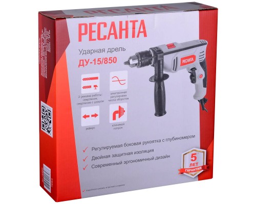 Дрель/шуруповёрт Ресанта ДУ-15/850