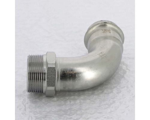 Угол пресс-Н нержавеющая сталь Sanpress Inox VIEGA 42x1"1/2