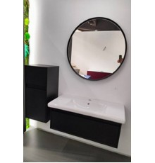 Комплект мебели, Villeroy&Boch, Antheus, тумба с раковиной   шкаф-боковой   зеркало, цвет тумбы/шкафа-Black Ash, цвет раковины-белый