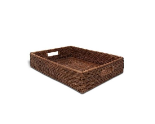 Поднос, Decor Walther, BASKET, шгв 450-340-100, цвет-ротанг темный