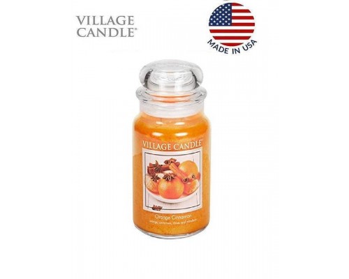 Декоративная свеча Village Candle Апельсин с корицей (602 грамма)