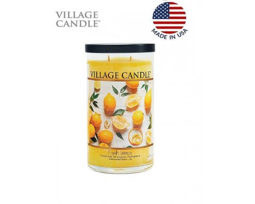 Декоративная свеча Village Candle Лимонный фреш (538 грамм) Декоративная свеча Village Candle Лимонный фреш (538 грамм)