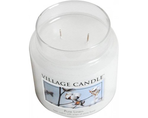 Декоративная свеча Village Candle Хлопок и лен (92 грамма)