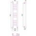 Сунержа Богема Полотенцесушитель водяной 15x80h, цвет: без покрытия 00-0220-8015