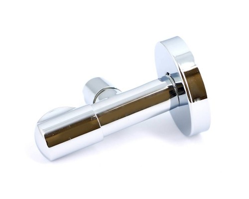 Вентиль Н-обжим Uni-Fitt 1/2" х 10 мм (3/8") LUX, для подключения бачков / смесителей, хромированный, рукоятка металл